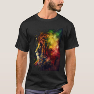 Reggae Lion Rastafari-musik Frihet Zion Jamaica   T Shirt