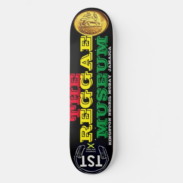 REGGAE MUSEUM 8 1/2-tums Skateboard Deck (Framsida)