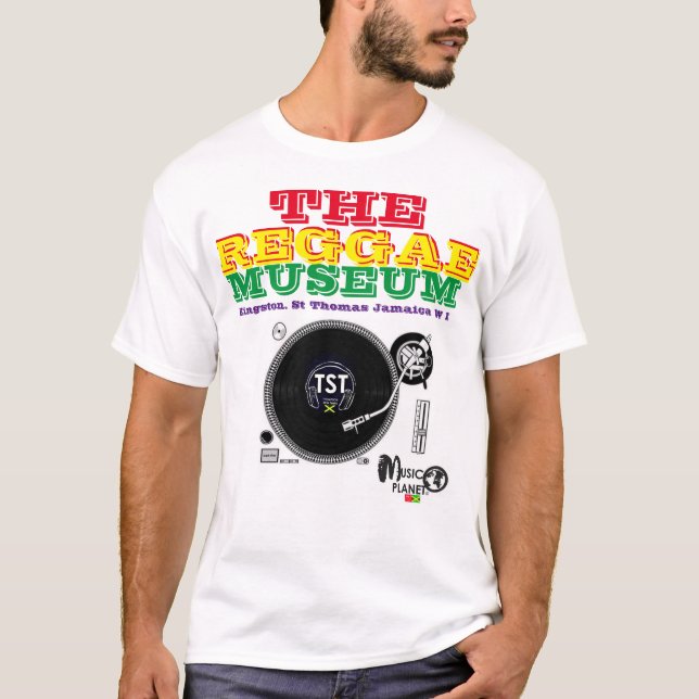 REGGAE MUSEUM  MERCH Herr Basic T-Shirt (Framsida)