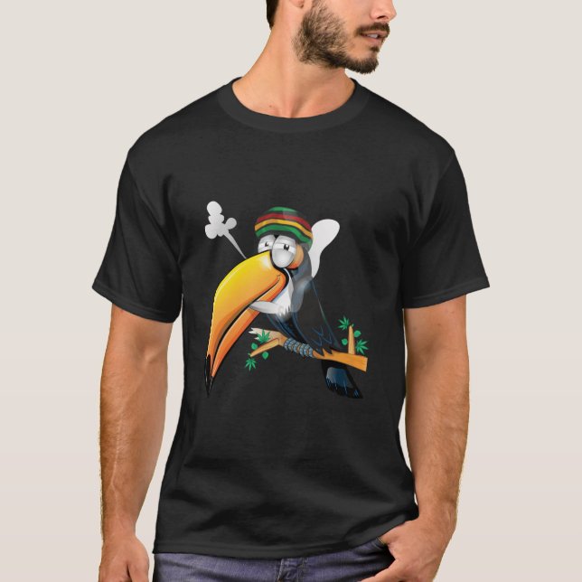 Reggae Music Bob Marley Rasta Jamaica T Shirt (Framsida)