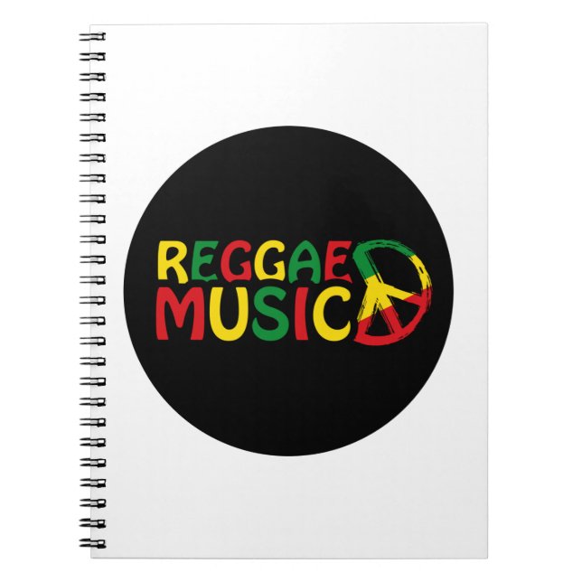 Reggae Music design, reggae art Anteckningsbok (Framsidan)