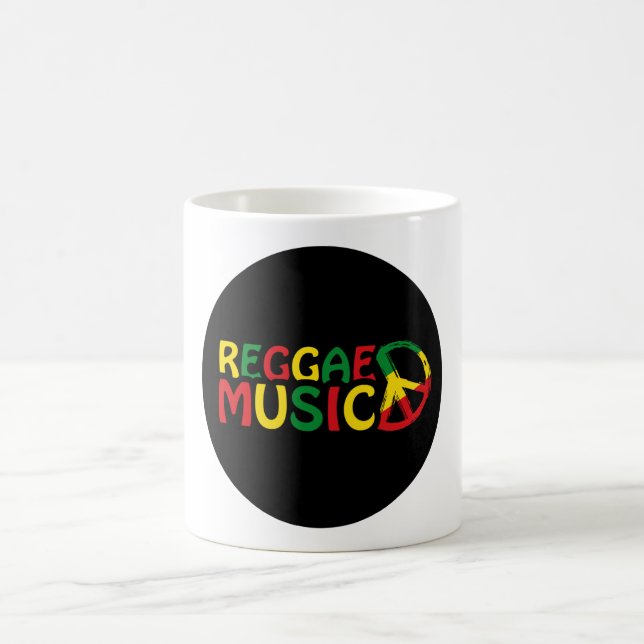 Reggae Music design, reggae art Kaffemugg (Center)