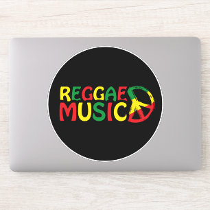 Reggae Music design, reggae art Klistermärken