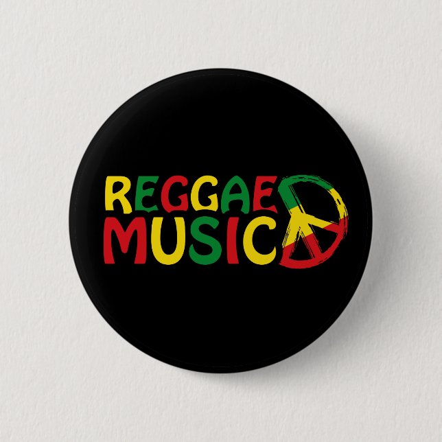 Reggae Music design, reggae art Knapp (Framsida)