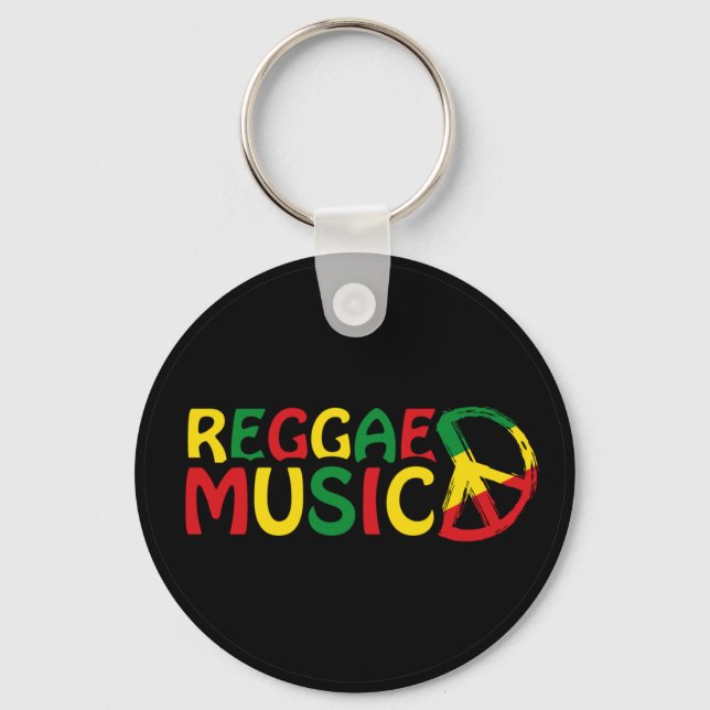 Reggae Music design, reggae art Nyckelring (Framsida)