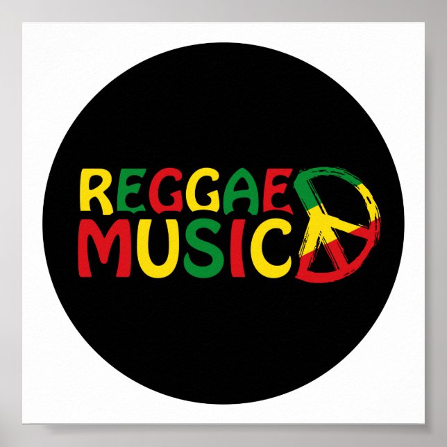 Reggae Music design, reggae art Poster (Framsidan)
