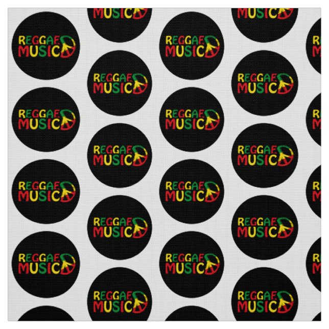 Reggae Music design, reggae art Tyg (Provkarta)