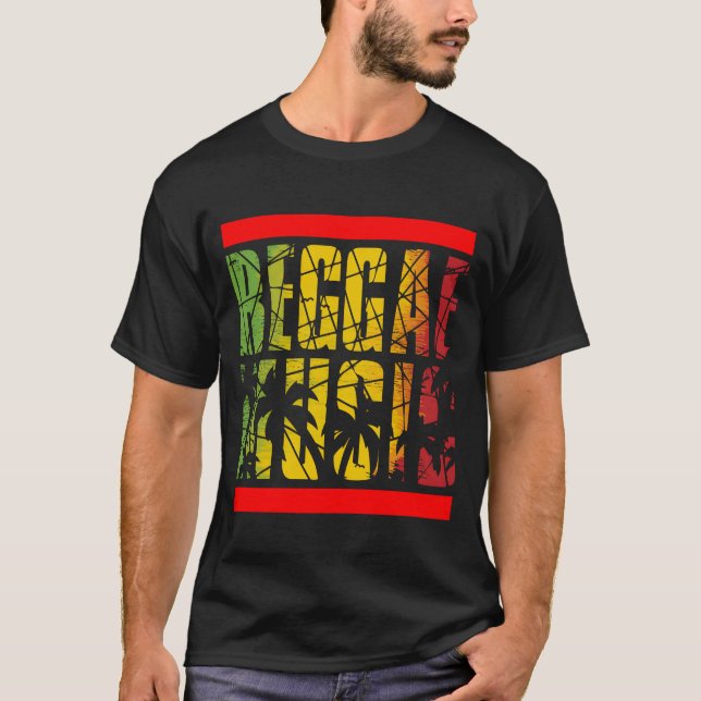 Reggae Music friend T Shirt (Framsida)