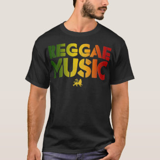 Reggae Music Lejon av Judah Rastafari Rasta Jamaic T Shirt