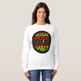 Reggae Music med positiv ord och citattecken T Shirt