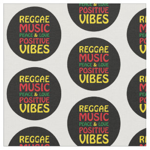 Reggae Music med positiv ord Tyg