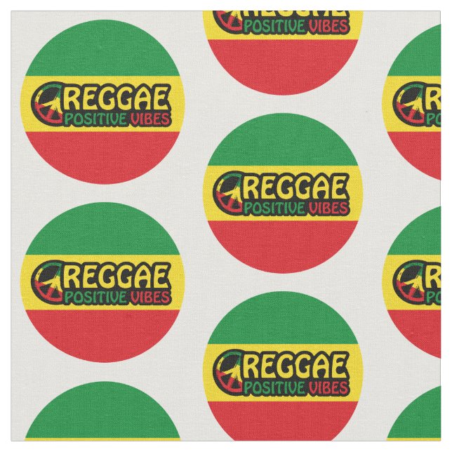 Reggae Music med positiv vibes och reggae flagga Tyg (Närbild)