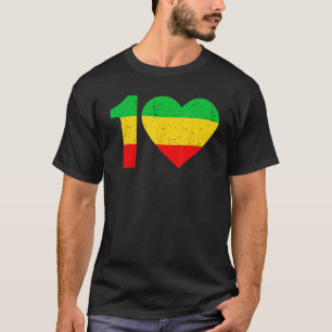 Reggae Music Rasta 1 Kärlek Jamaica Reggae T Shirt
