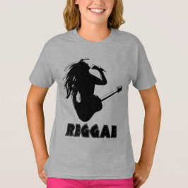 Reggae Music Rasta Rastaman Guitar Kids Hoodie T Shirt