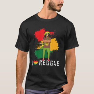 Reggae Music Rastafari Dreadlocks Reggaeton Jamaic T Shirt