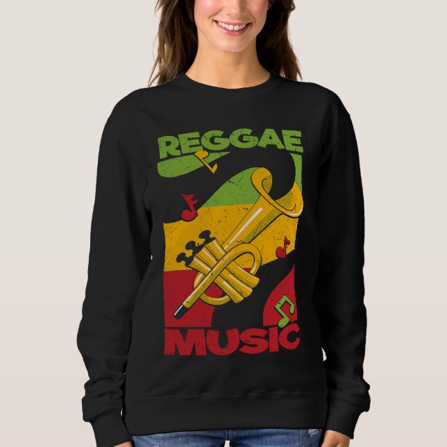 Reggae Music Rastafari Rasta Jamaica Reggae T Shirt (Framsida)