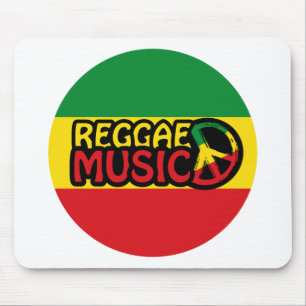 Reggae Music, reggae-konst med fredssymbol Musmatta