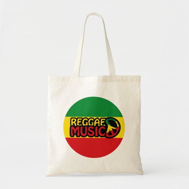 Reggae Music, reggae-konst med fredssymbol Tygkasse (Framsidan)