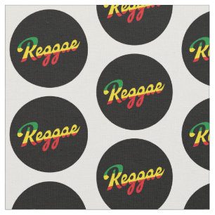 Reggae Music with reggae flagga färg Tyg