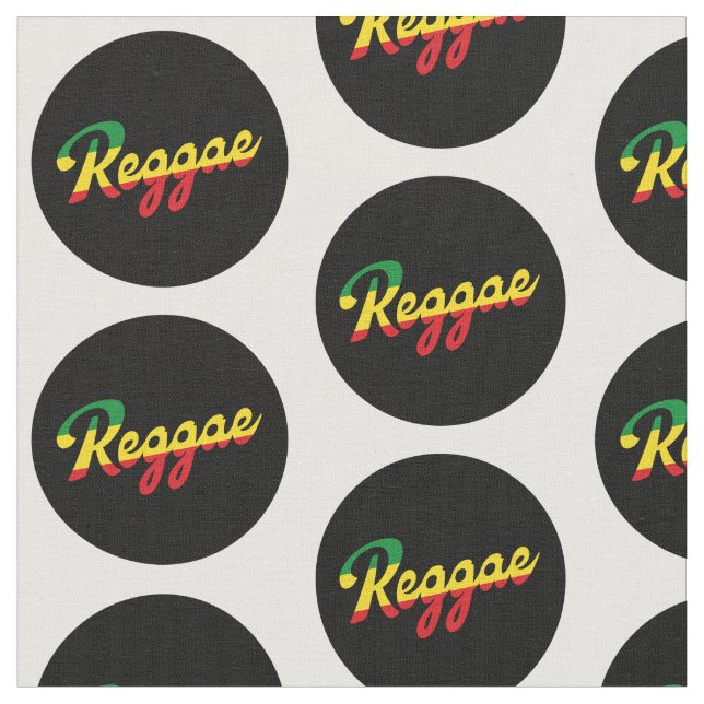 Reggae Music with reggae flagga färg Tyg (Närbild)