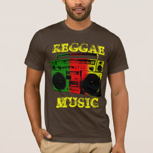 REGGAE MUSIK, BESTÄLLNINGS- UTSLAGSPLATSER T-SHIRT