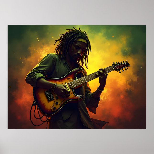 Reggae musik konst poster (Framsidan)