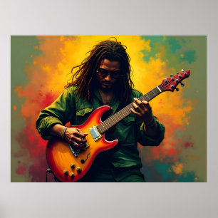 Reggae musik konst poster