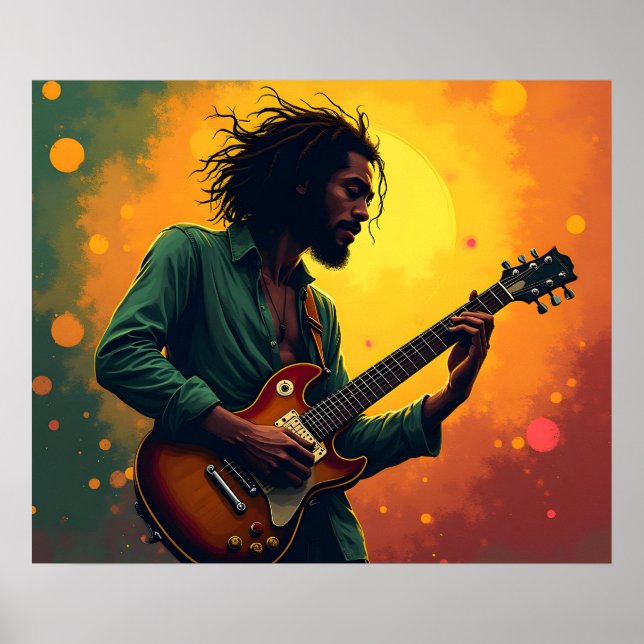 Reggae musik konst poster (Framsidan)