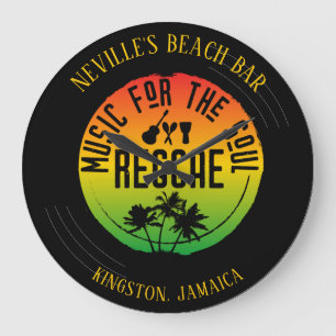 Reggae-musik vinylskiva stor klocka