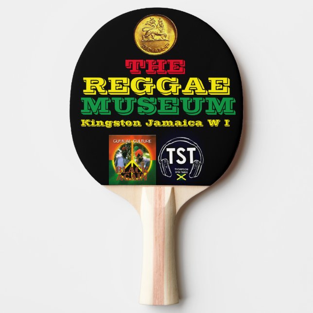 REGGAE MUSUEMPing Pong Paddle, Fullt Print Back Pingisracket (Framsidan)