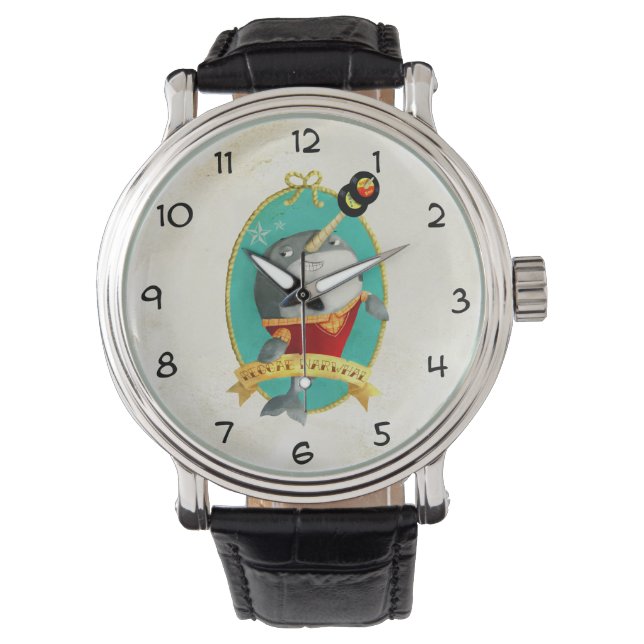 Reggae Narwhal Armbandsur (Framsida)