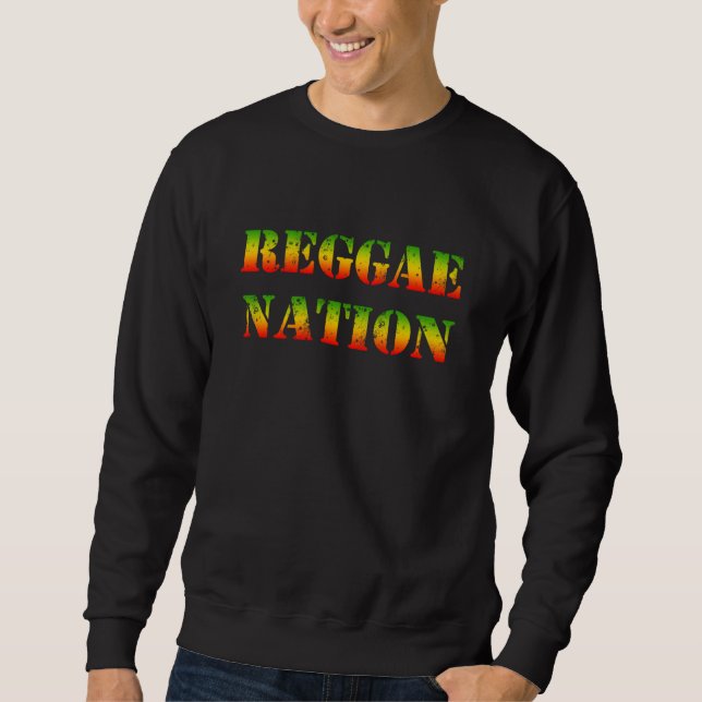 Reggae Nation Lång Ärmad Tröja (Framsida)