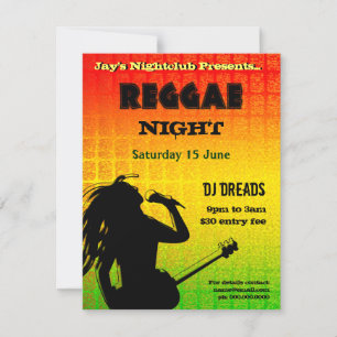 Reggae Nattfest Inbjudan