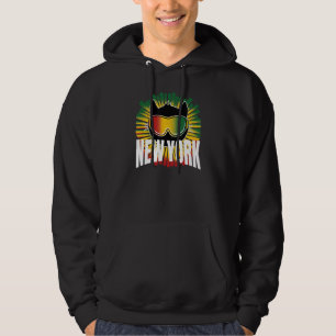 Reggae New York Kitty Cat med jamaicanska skidglas Hoodie