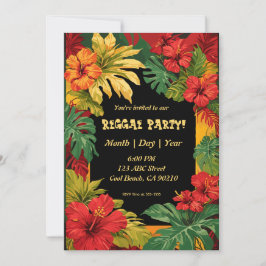 Reggae och Party Inbjudningar