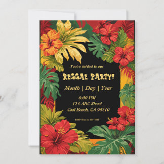 Reggae och Party Inbjudningar