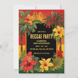 Reggae Party Birthday Inbjudningar