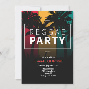 Reggae Party  Inbjudningar