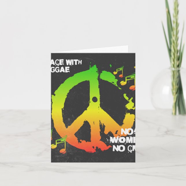Reggae Peace - Jamaican Life Kort (Framsida)