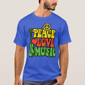 Reggae Peace Kärlek Music T Shirt