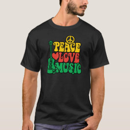 Reggae Peace Kärlek Music Tröja
