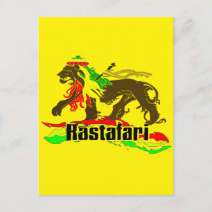 Reggae Rasta Järn, Lejon, Zion 2 Vykort