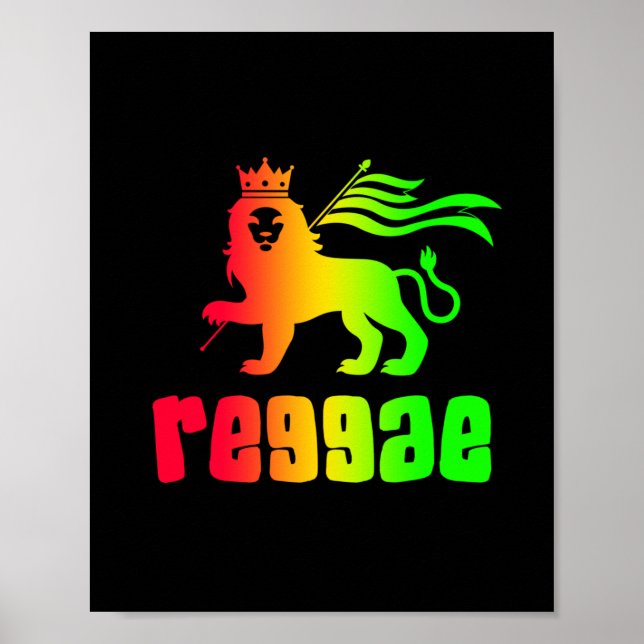 Reggae Rasta Lejon Poster (Framsidan)