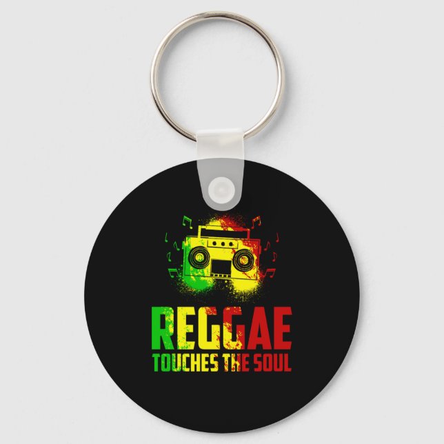 Reggae Rasta Rastafari Nyckelring (Framsida)