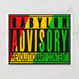 Reggae RASTA Vykort