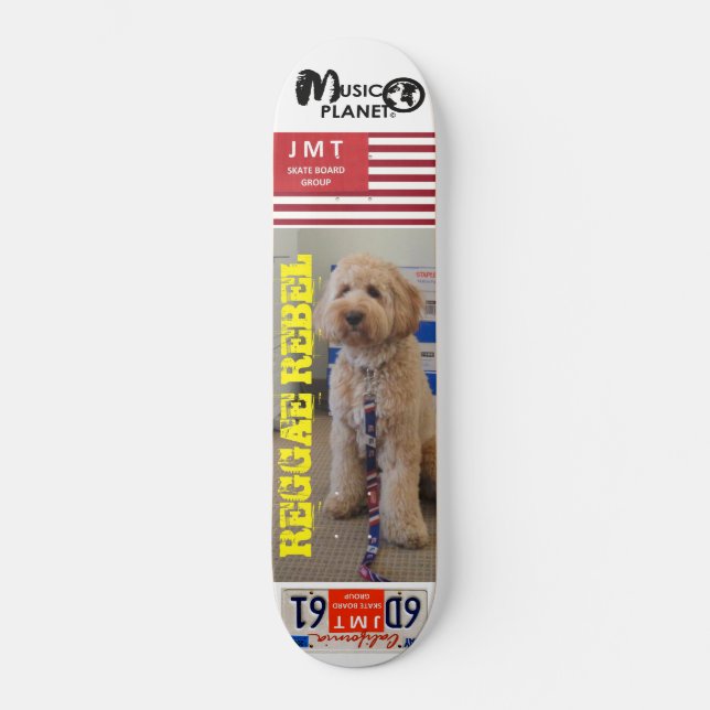 REGGAE REBELL  (Husdjur) Skateboard (Framsida)