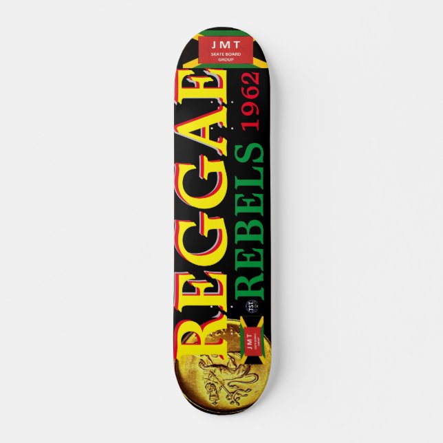 REGGAE REBELS JMT 7 3/4" Skateboard Deck (Framsida)