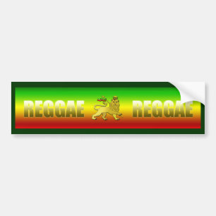 Reggae Reggae Bumper Sticker Bildekal
