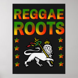 REGGAE ROOTS RASTA LEJONARE DE JUDA POSTER
