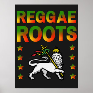 REGGAE ROOTS RASTA LEJONARE DE JUDA POSTER